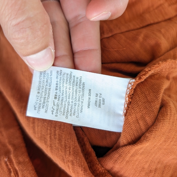 Boden Alberta Jersey knit jumpsuit orange size 6P - Picture 6 of 8